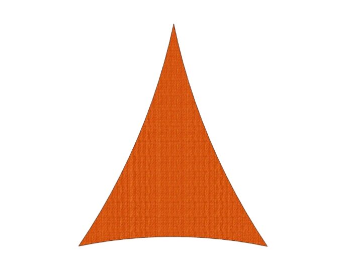 voile d'ombrage Triangle Isocele Orange
