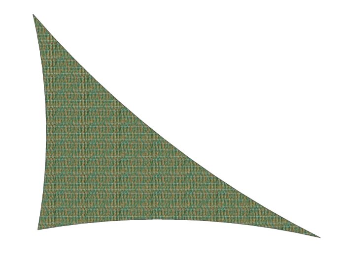 voile d'ombrage Triangle Rectangle River Gum Green