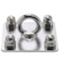 platine murale voile d'ombrage acier inoxydable