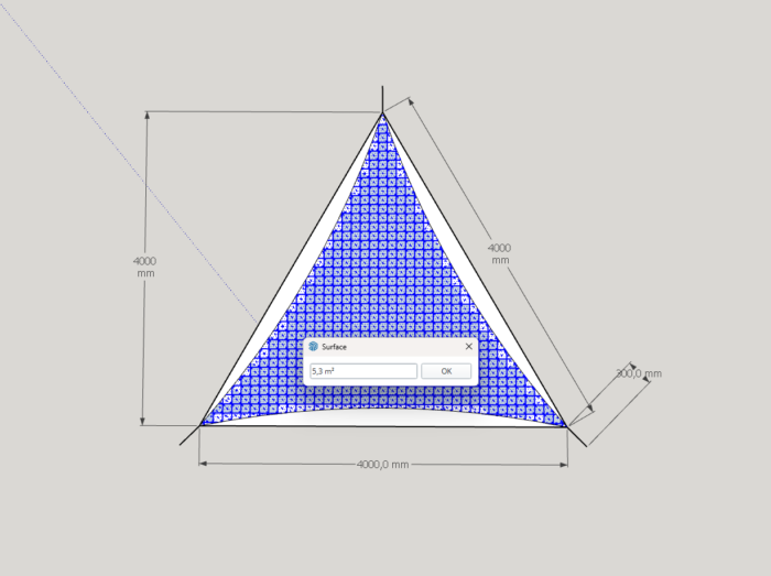 Achat Voile D Ombrage En Ligne Tri 4x4x4 1