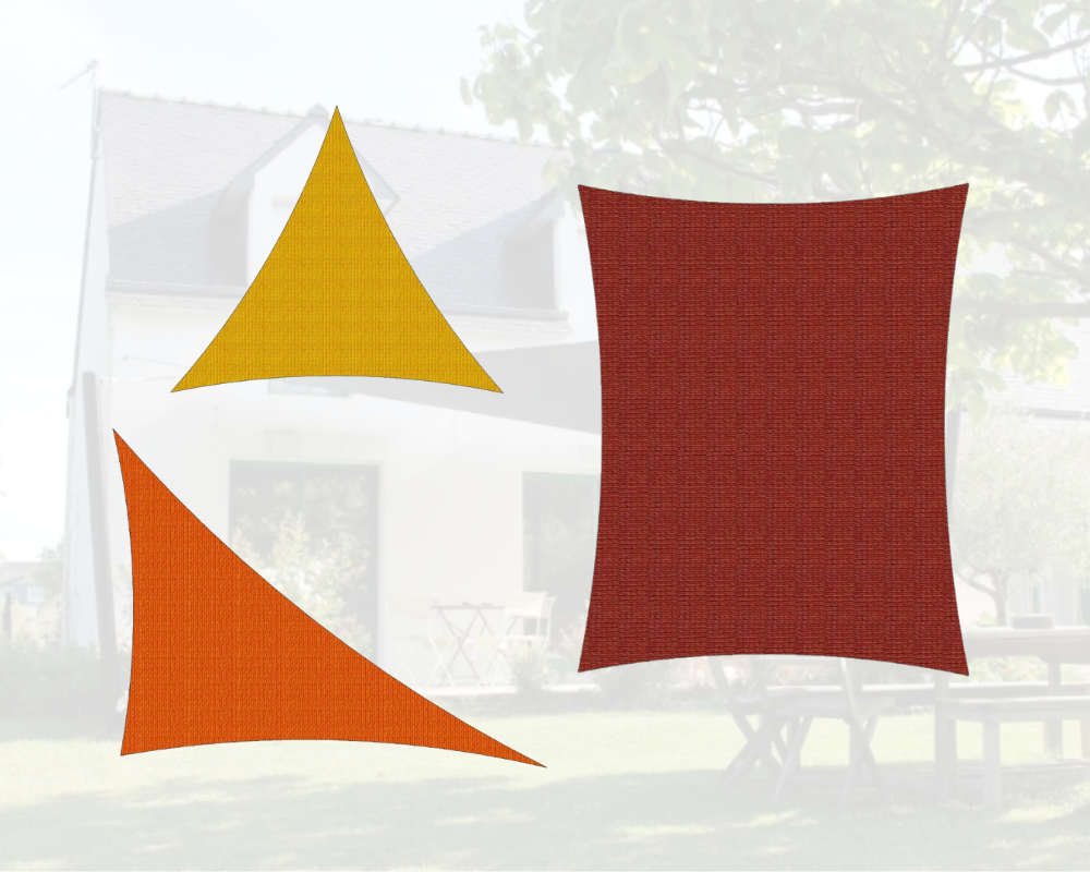 voile dombrage triangle ou rectangle